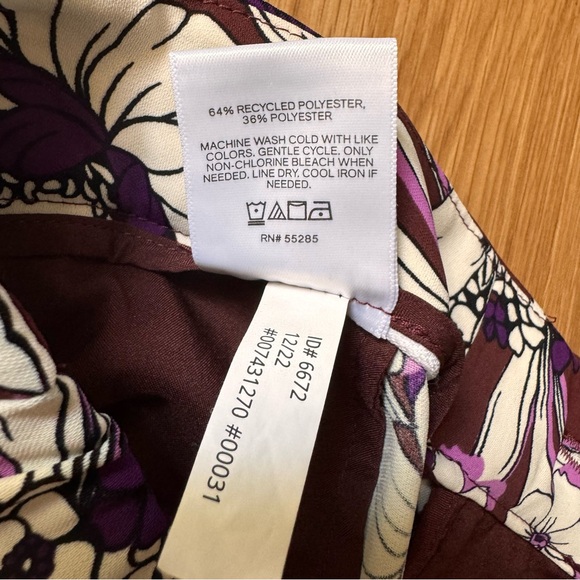 Express Floral Wide Leg Pants - Brown and Purple - Picture 10 of 14